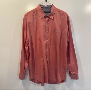 Nantucket Whaler Red Cotton Long Sleeve Oxford Shirt Mens XL (1067)